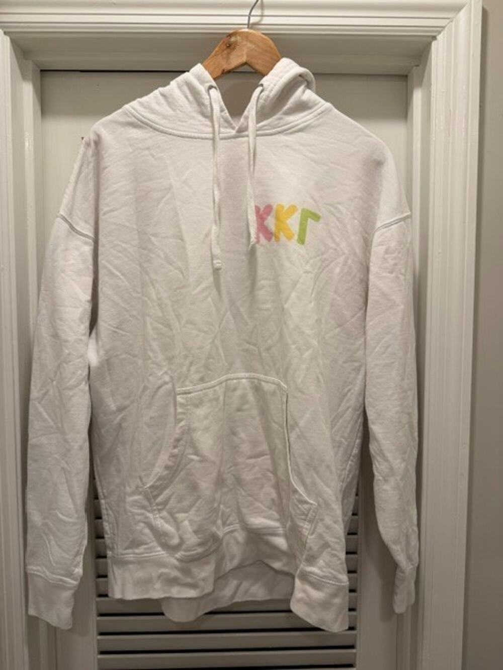Kappa Kappa Gamma Hoodie XL White Pullover Sweatshirt